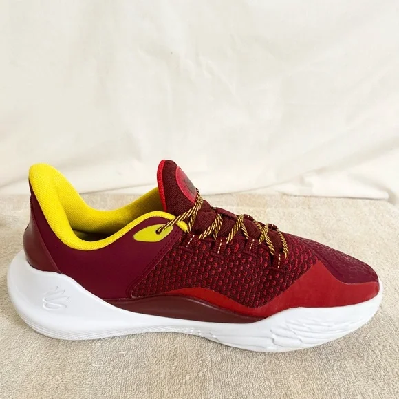 Under Armour Curry 11 Bruce Lee Fire red/yellow size 9.5 MEN’S BASKETBALL SHOES - Picture 5 of 9
